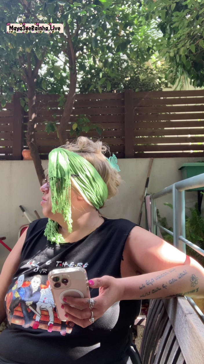 Goddess Maya3ee Rainha: Ranní venkovní kouření rituál - bbw brazilská milf bohyně