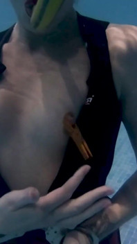 Underwater Bondage, Kink & Cum in My Tight Wetsuit