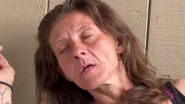 Everyone's Favorite Stepaunty Caught Smoking and Playing with Her Pussy on the Porch.