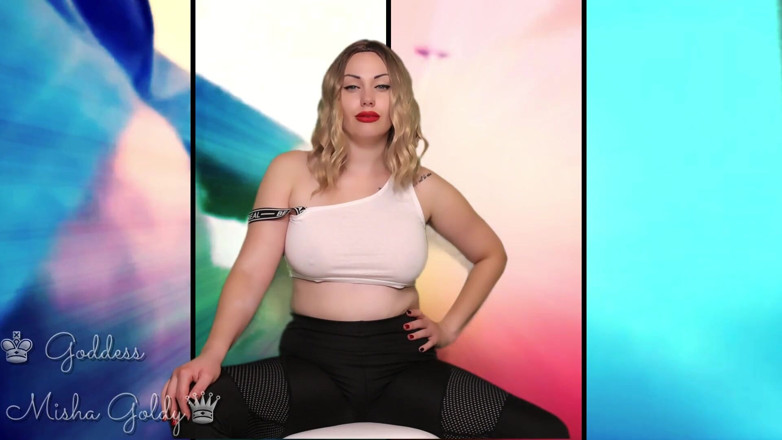 Goddess Misha Goldy: Vous regardez du porno gay en groupe et rêvez d'être...