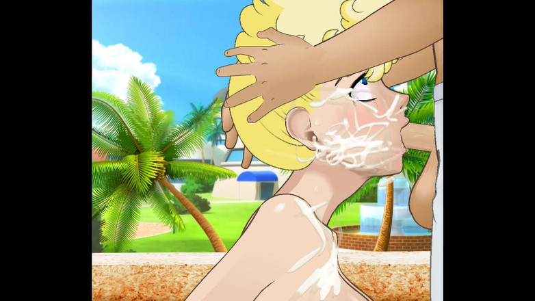 Hentai produce: Мама Bulma миссис Brief обожает сосать член настолько, что она выстроила своих сотрудников, чтобы сосать член и глотать сперму