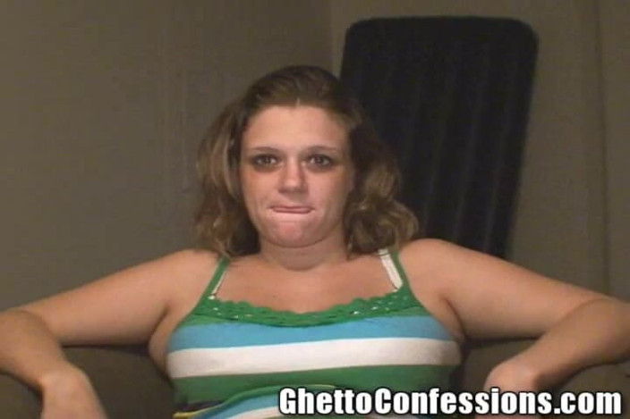 Ghetto Confessions: Pregnant White Bitch Black Cock Lover 3 Baby Daddies Blowjob Swallow