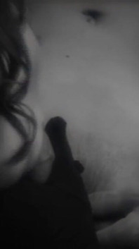 Two sexy babes with gloves banged in threesome and creampied