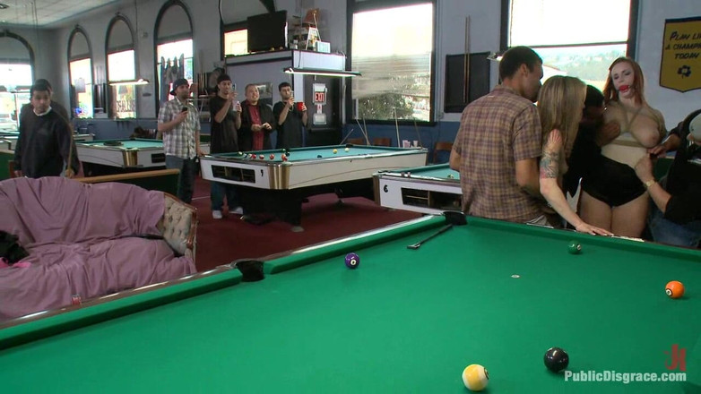 Public Disgrace by Kink: Bella Rossi and the pool hall