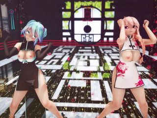 Mmd anime girls: Mmd R-18 Anime Girls Sexy Dancing Clip 228