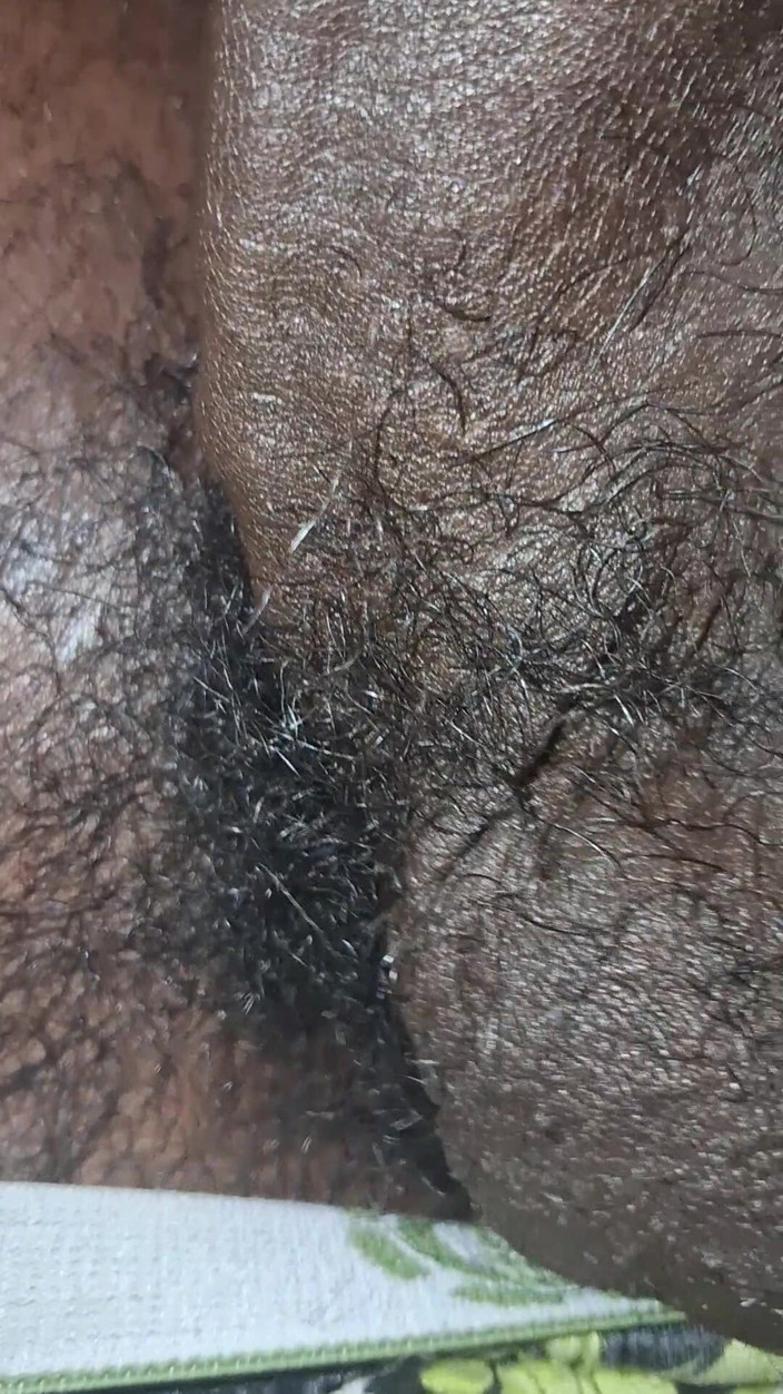 Chocolate Meat Stick: Up Close &amp; Personal Huge Balls Massive Black Uncut Dick