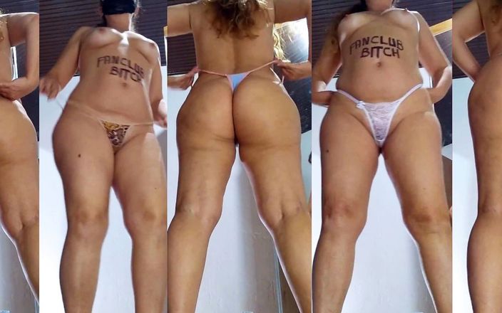 Mirelladelicia striptease: Se déshabiller, une exhibitionniste change de culotte plusieurs fois