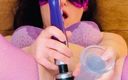 Submissive Miss BDSM &amp; Uk Girl Fun: Sub Bunny Girl orgasmus s análním kolíkem, gigantické dildo a...
