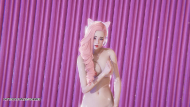 [mmd] Overdose Seraphine Sexy Hot Nude Dance League of Legends Uncensored Hentai