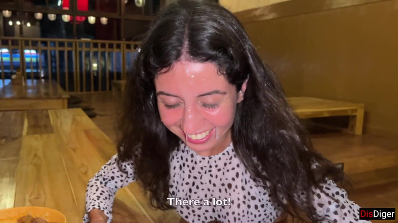 Dis Diger: I Cum on a Girl's Face in Sushi Bar and...