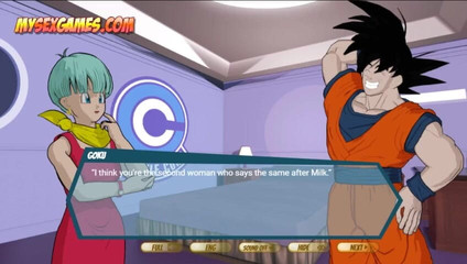Miss Kitty 2K: Dragon Ballz - Vegeta en Goku neuken Bulma