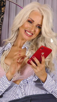 Busty MILF Ashley Loves to Play with Herself When She's on the Phone