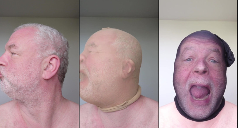 NylonFace: Selfie Collage Mit Masken Aus Feinstrumpfhosen