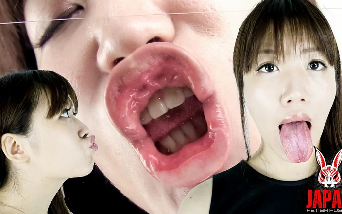 Japan Fetish Fusion: Le smooch de l’écran de Kazune - une rencontre numérique dégoulinante