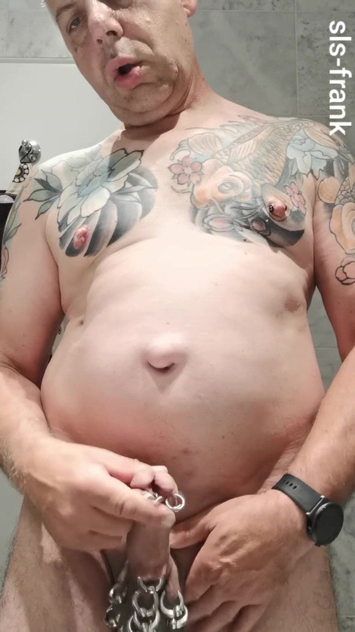 sls-frank: Sls-frank I Show You My Subincision Cock with Piercings and...