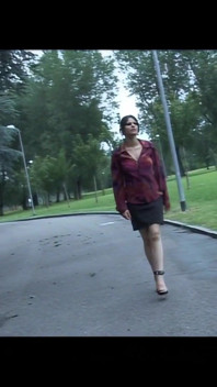 Slutty and Exhibitionist Girl in the Park, Has Solo Sex