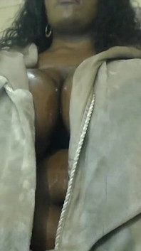 African Lactating Stepmum Bouncing Her Fat Tits