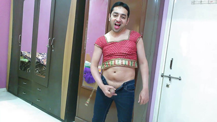 Cute & Nude Crossdresser: Sexy sissy crossdresser femboy Sweet Lollipop in a top and...