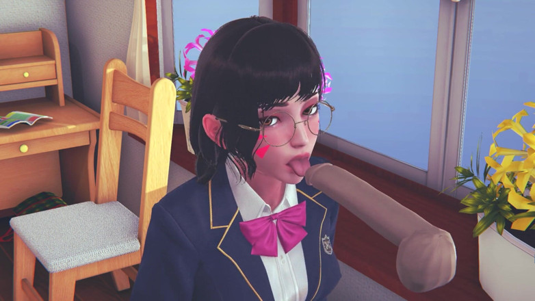 Waifu club 3D: สาวมหาลัย DVA เลียควยด้วยลิ้นแล้วโดนแตกคาใบหน้า