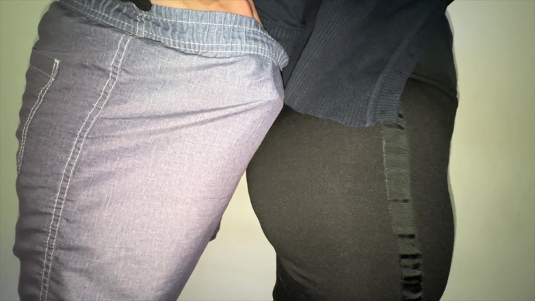 CoupleOfHotSins: Big-bootied Girl Gropes a Stranger's Penis