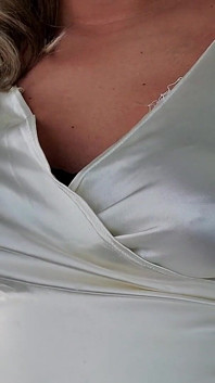 White Satin Top