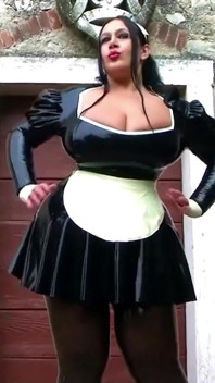 BBW Maid Serves and Sucks Cock