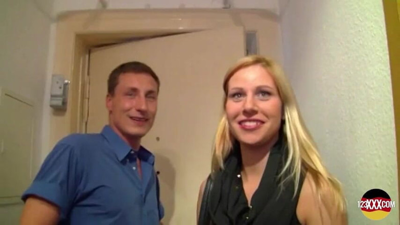 123XXX - 100% Amateurs: Sexy German Blonde with Round Boobs Enjoys Jumping on a...