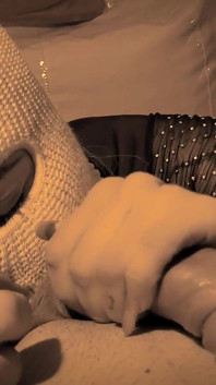 Deep Throat avsugning med kuk och massor av sperma i POV