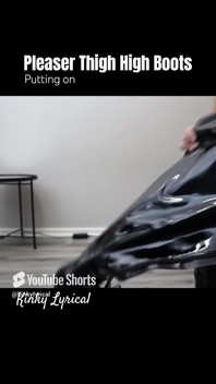 Boots Fetish - Putting on Pleaser Thigh High Boots
