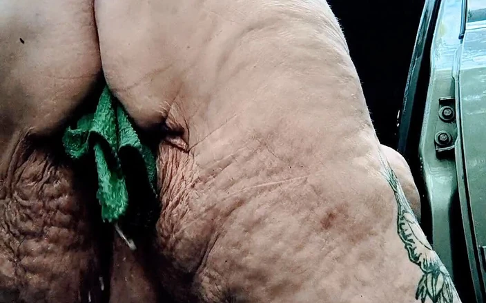 HerculesnVENUS: Camping Tramp Asshole Full of Cum Better Wash off in...