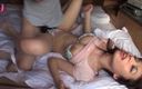 HMJM Japan: Dar götlü ince Asyalı bebek yarağın üzerinde inliyor ve dölleniyor