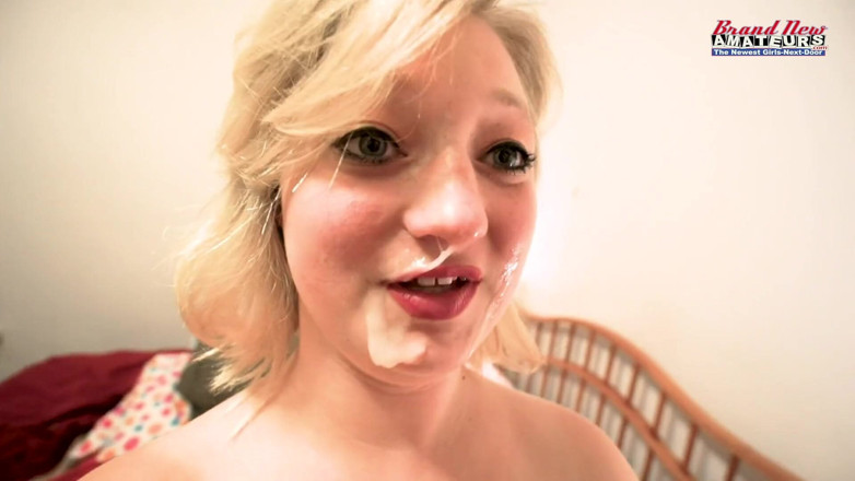 Brand New Amateurs: Short sassy BBW 18yo Faith rides cock with huge cum on...