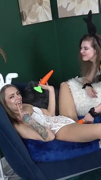 Bunnie Stevens and April Paisley the Sensual Eater Bunnie's