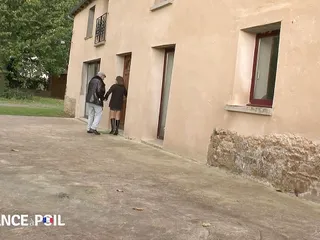 Student fucks her nasty old pervert neightbour