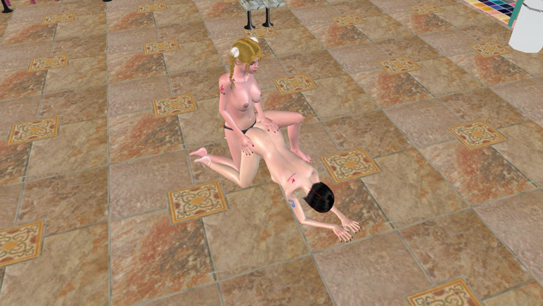 TransLure: Animované 3D shemale porno - krásná Shemale ošukaná připínákem zezadu v šatně