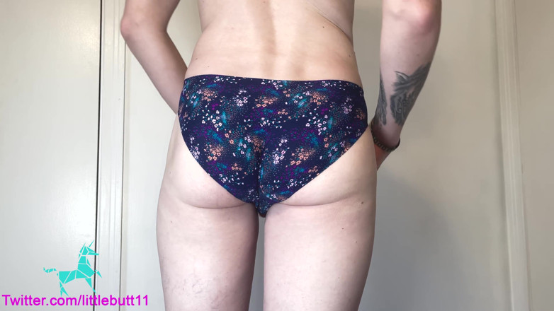 Little Butt: Balon götlü femboy külot denemesi
