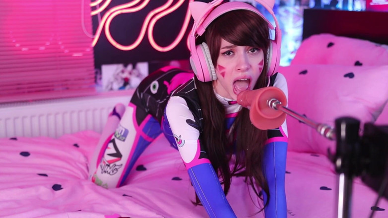 Yukki Amey: D.va Dva นักบิน overwatch เย็ดกับเครื่องเย็ด