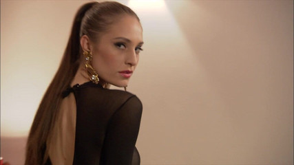 Dark Holes: Alexandra Stein Wears a Sheer Catsuit for a Sensual Striptease