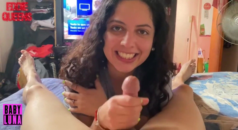 Eddie Queens: Argentinian Slut Babyluna939 Sucks My Dick, Jerks off My Tits...