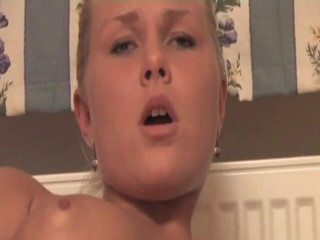 Radical Solo: Blonde beauty with round ass and nice natural tits dildoing...
