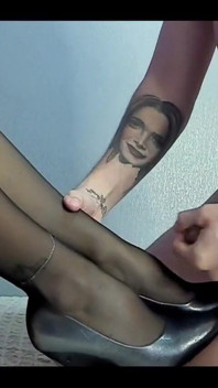 We are trying new level of pleasure with nylon and foot fetish!