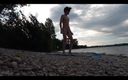 Jon Arteen: Slender Nudist Boy Does Yoga Nude on a Naturist Beach....