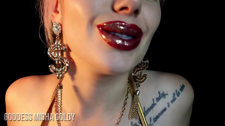 Goddess Misha Goldy: Pelatihan kecanduan bibir! Jadilah benar-benar dicuci otak! Goon &amp; coli 2