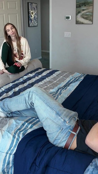 Hot Natural Blonde Gets Holiday Dick Bts - Breezy Bri
