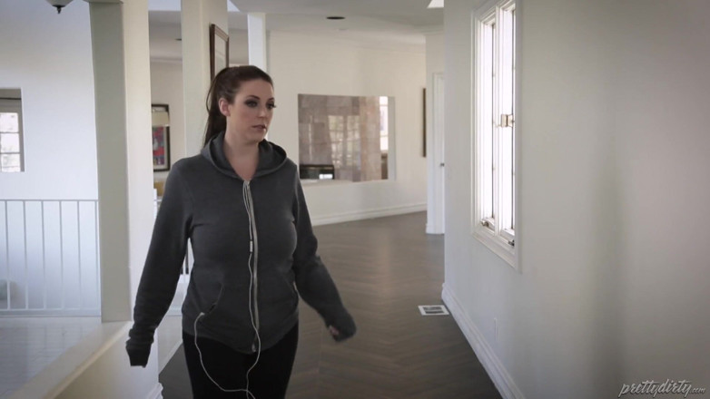 Pretty Dirty: Caught jerking off by busty maid Angela White- Full scene!