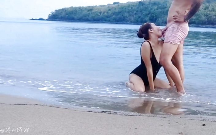 Pinay Lovers Ph: Pinay skandal amatör offentlig sex på stranden