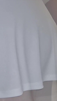 White Short Skirt Ass Watcher
