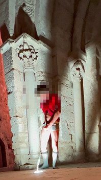 Very Risky and Immense Ejaculation in a Very Public Place