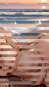 Tombul olgun orta yaşlı seksi kadın ve waifish futa golden hour plajında birden fazla dölleniyor