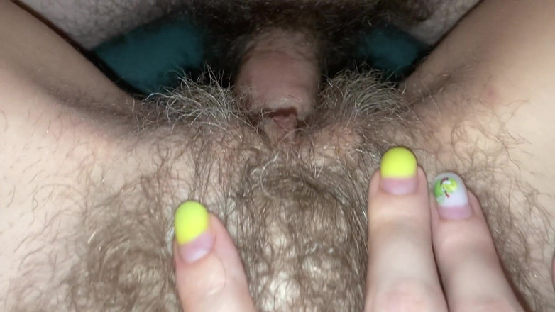 Hairy couple: Hairy couple very close up fucking